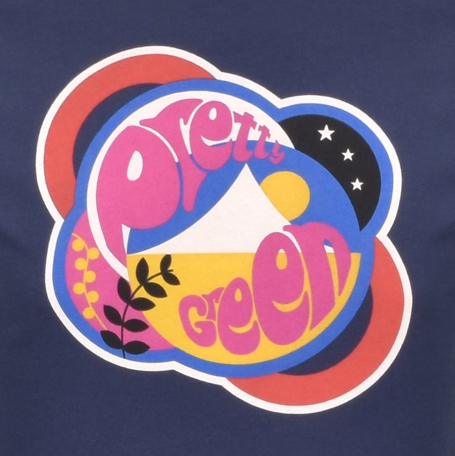 Alternative Image for ProductPretty Green Ashcott Logo T Shirt Navy3